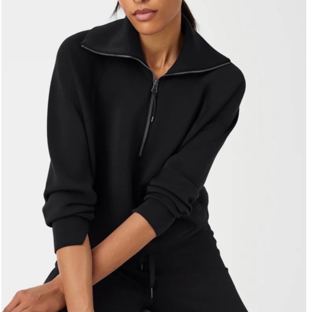 Spanx AirEssentials Half Zip Pullover Sweatshirt … - image 3